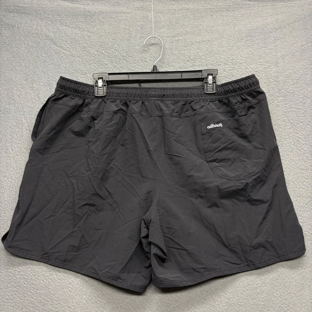 Allbirds Shorts Mens XL Natural Run Black Merino Wool Blend Athletic Training